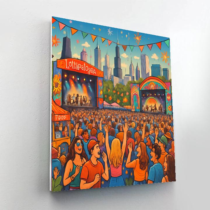 Lollapalooza - Chicago, United States Paint By Numbers Art