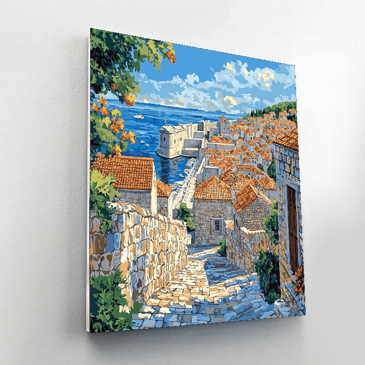 Dubrovnik's Old Town - Croatia Paint By Numbers Kits