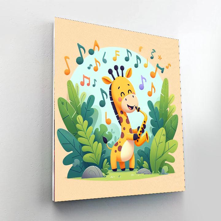 Giraffe's Jungle Jam Numbered Painting Kits