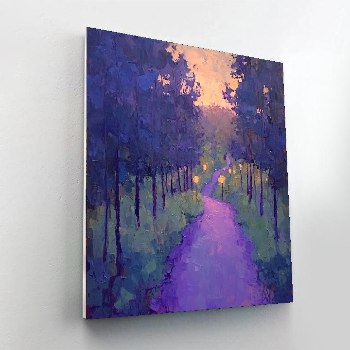 Paul Cézanne Inspired Twilight Grove Harmony  Paint By Numbers Art