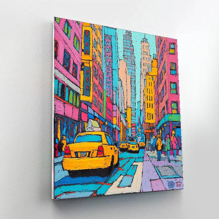 Keith Haring Inspired Eclectic City Vibes  Number Painting