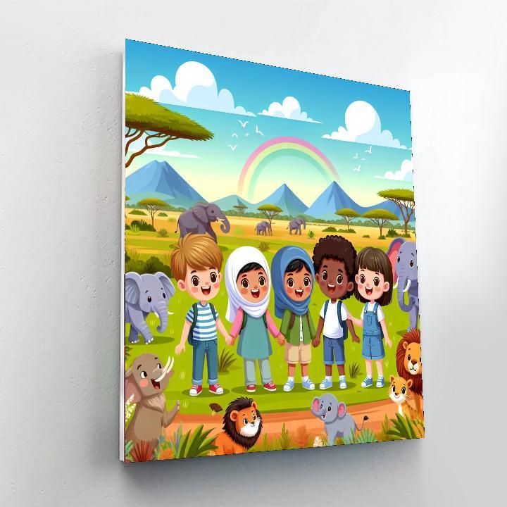Exciting Animal Adventures Paint By Numbers Kits