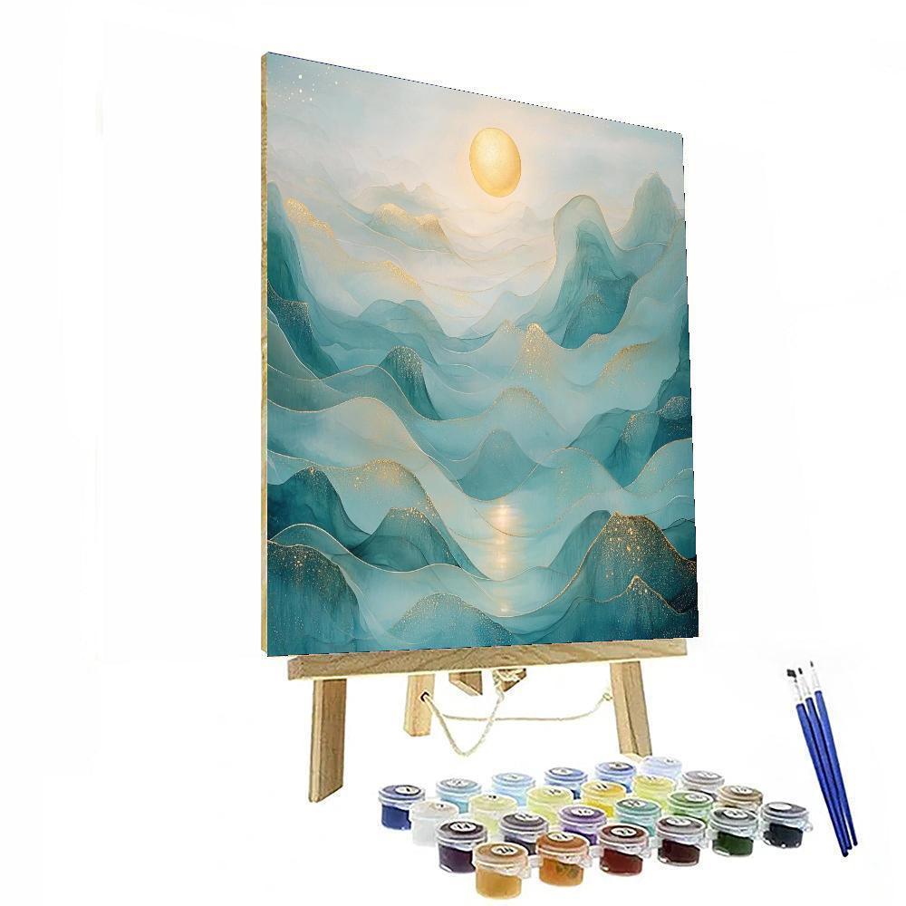 Gustav Klimt Inspired Veils Of Serenity  Paint By Color