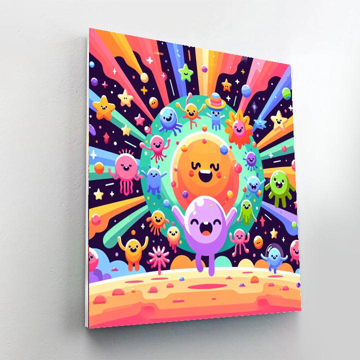 Dancing Aliens Paint By Numbers Art