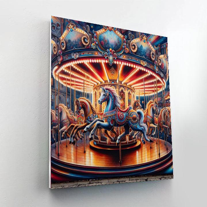Vintage Carousel Joy Paint By Number
