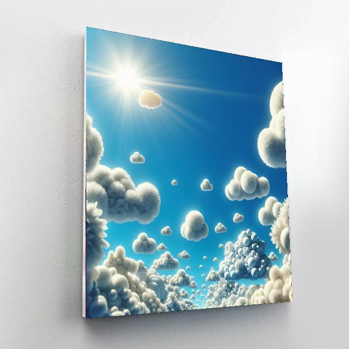 Whimsical Cloud Parade Paint By Color