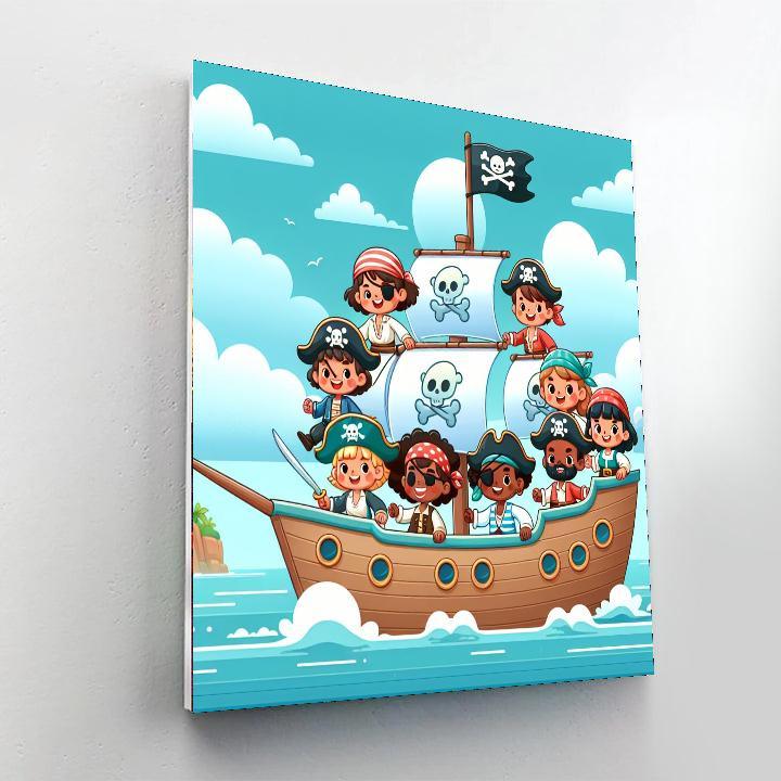 Pirate Adventure At Sea Numbered Painting Kits