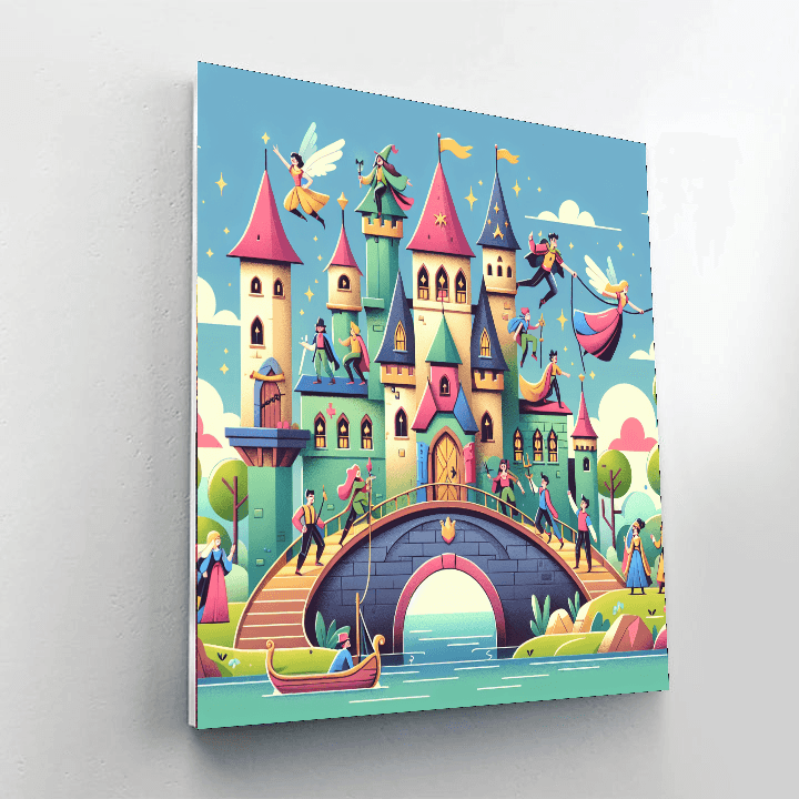 Fairytale Castle Escape Painting By Numbers Kit