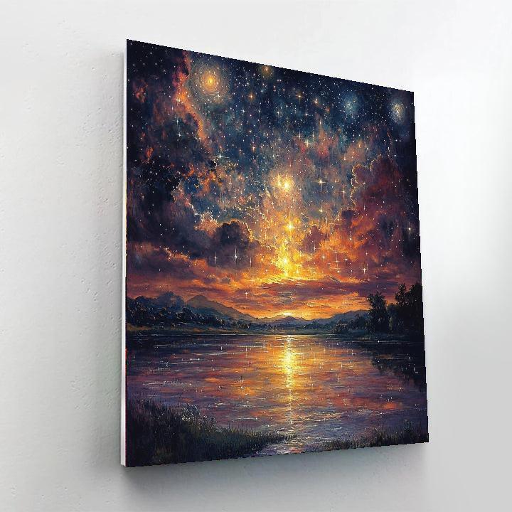 J.M.W. Turner Inspired Turner's Celestial Symphony  Numbered Painting Kits