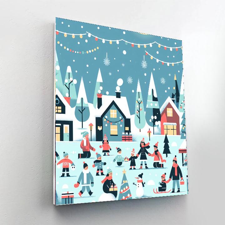 Joyous Winter Festival Paint By Numbers Art