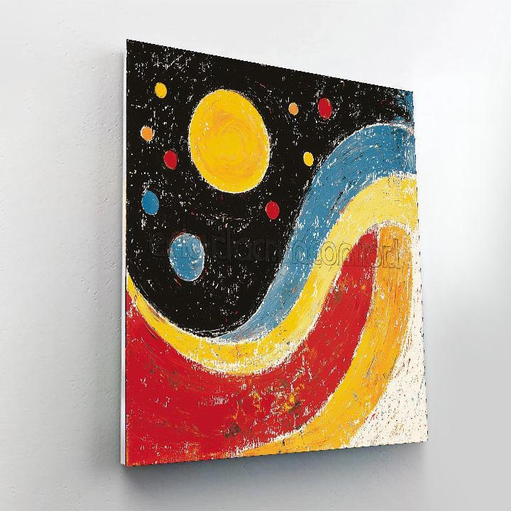 Joan Miró Inspired Cosmic Dance Of Planets  Painting By Numbers Kit