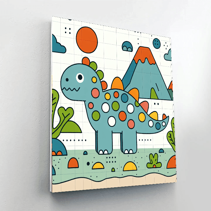 Dinosaur Adventures: Prehistoric World Paint By Numbers Kits