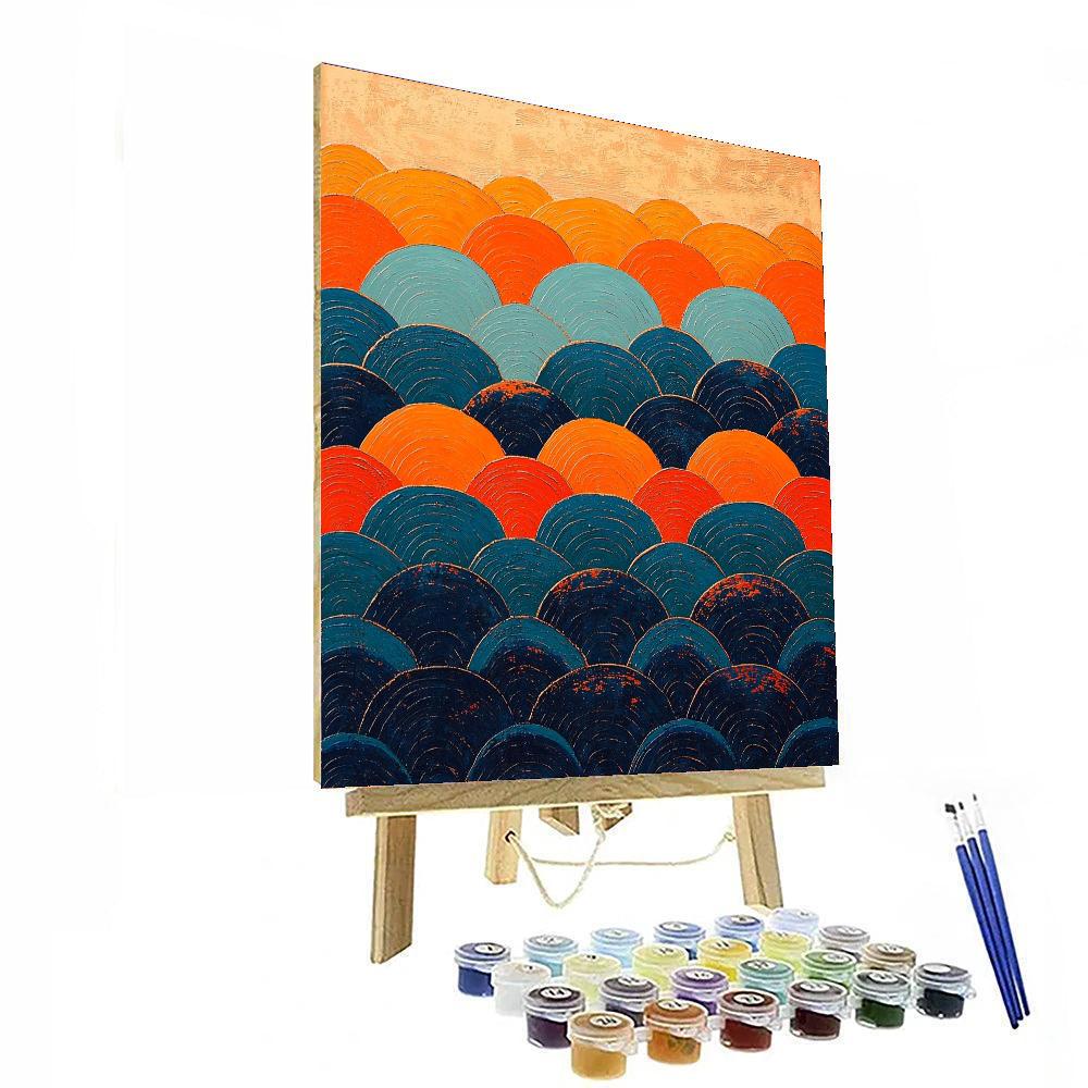 Frida Kahlo Inspired Waves Of Resilience  Painting By Numbers Kit