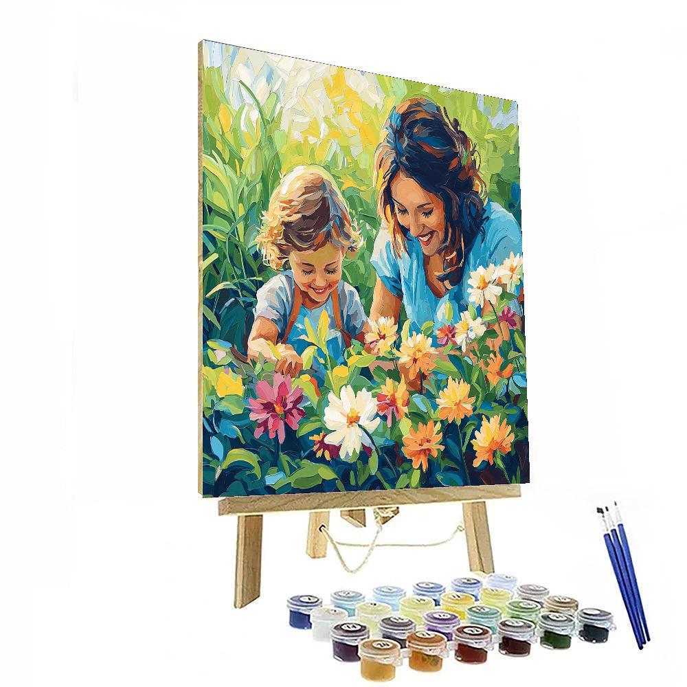 Mother's Heart Garden Paint By Numbers