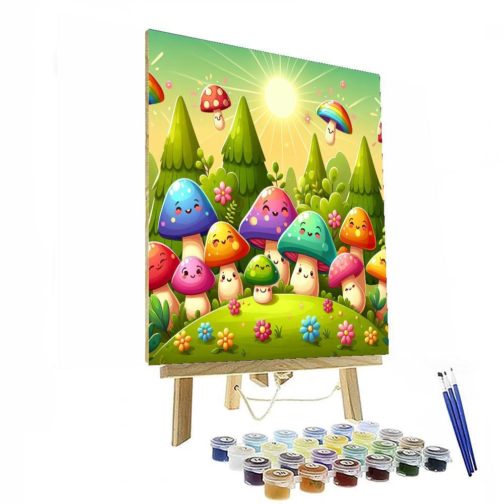Magic Mushroom Forest Numbered Painting Kits