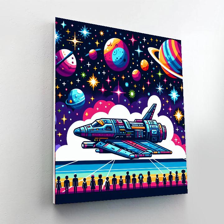 Galactic Explorer Quest Painting Number Kit