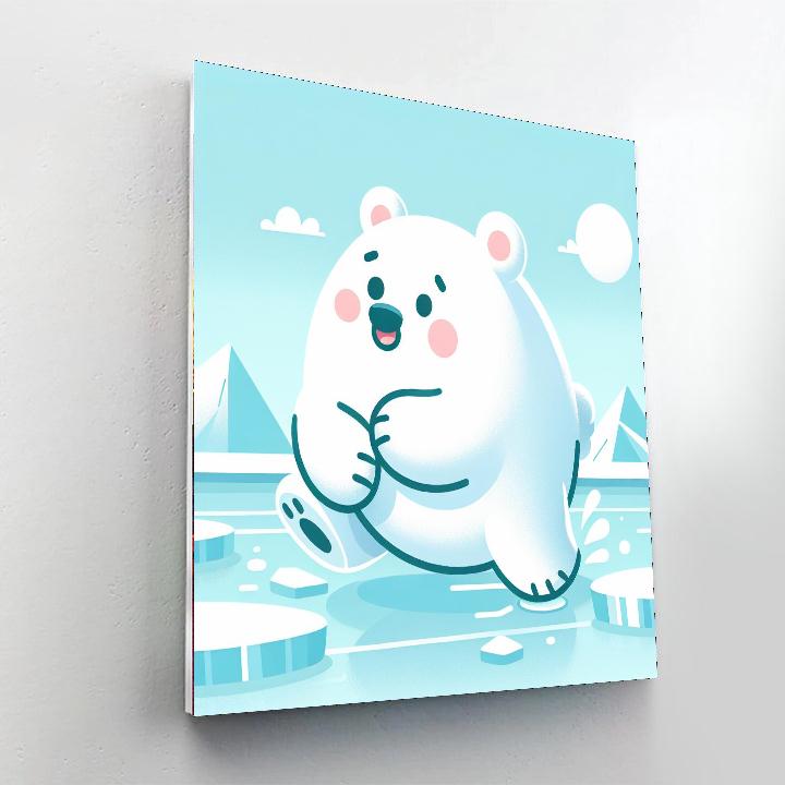 Arctic Animal Safari Painting Number Kit