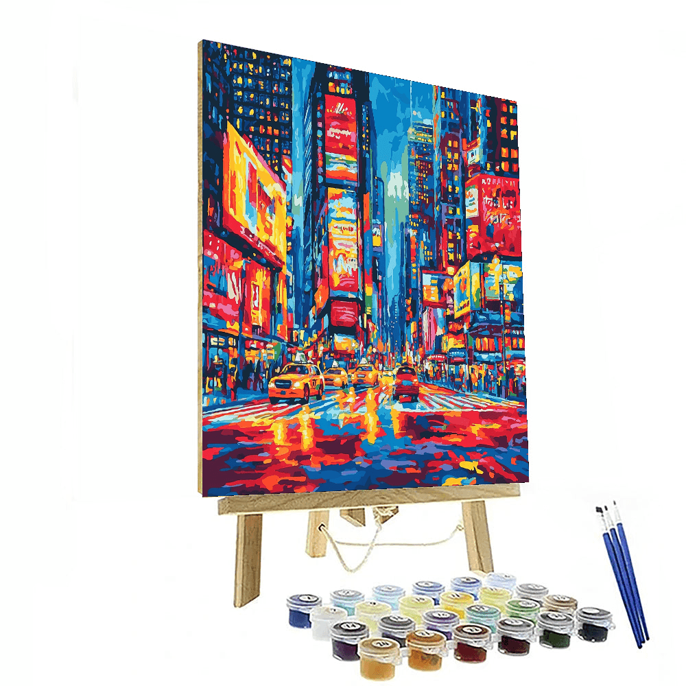 Pollock Inspired The Heart of the City - DIY Painting By Numbers Kit