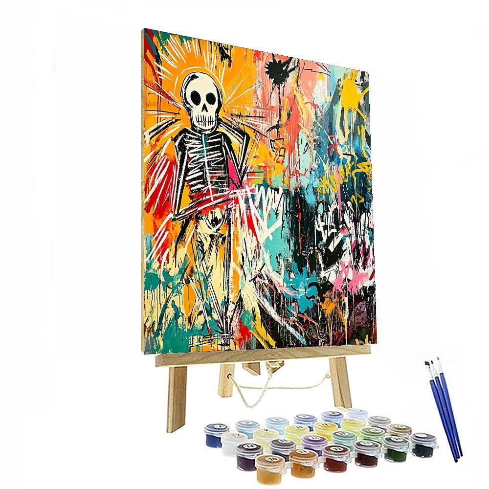 Jean-Michel Basquiat Inspired Basquiat's Urban Jungle  DIY Paint By Numbers