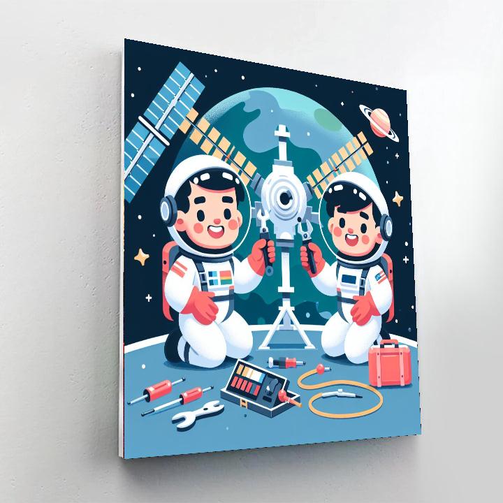 Space Station Rescue Paint By Numbers