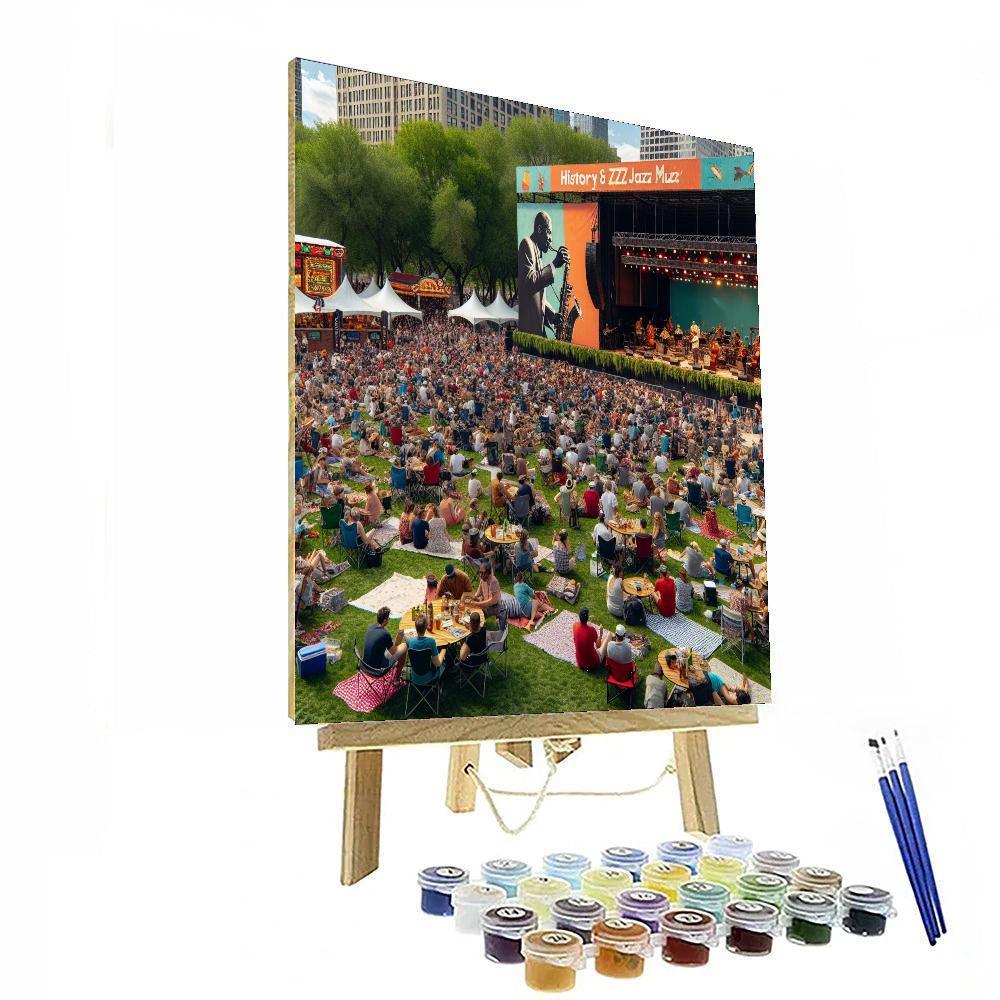 Harlem Jazz And Music Festival Painting Number Kit