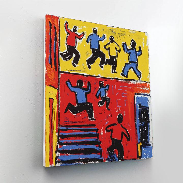 Keith Haring Inspired Dynamic City Rhythm  Paint By Numbers