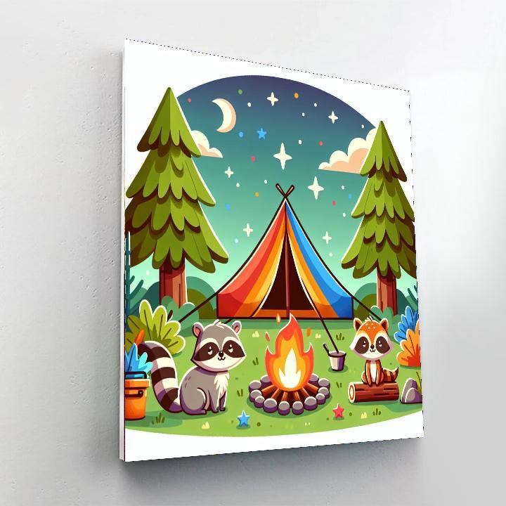 Camping Adventure Paint By Color