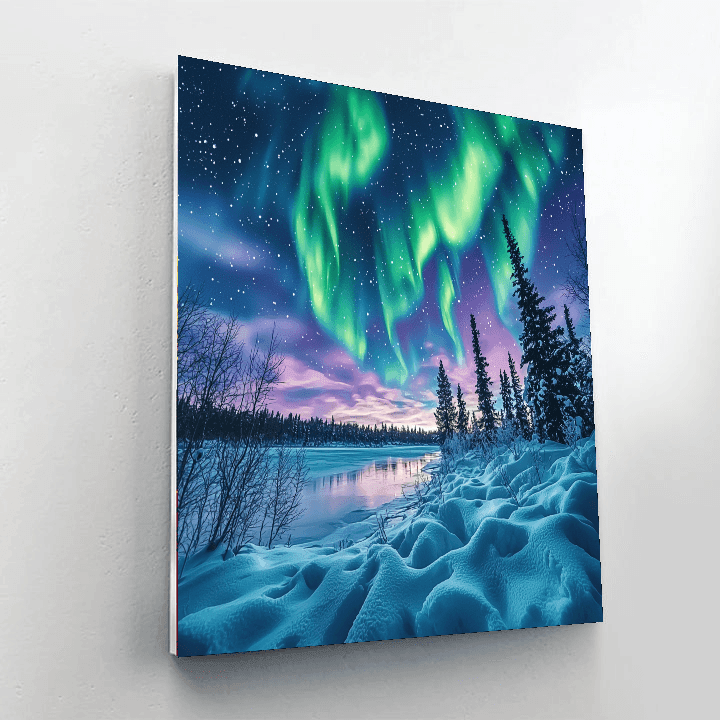 Northern Lights - Lapland Numbered Painting Kits