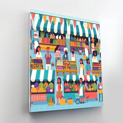 Merry Market Day Paint By Numbers Kits