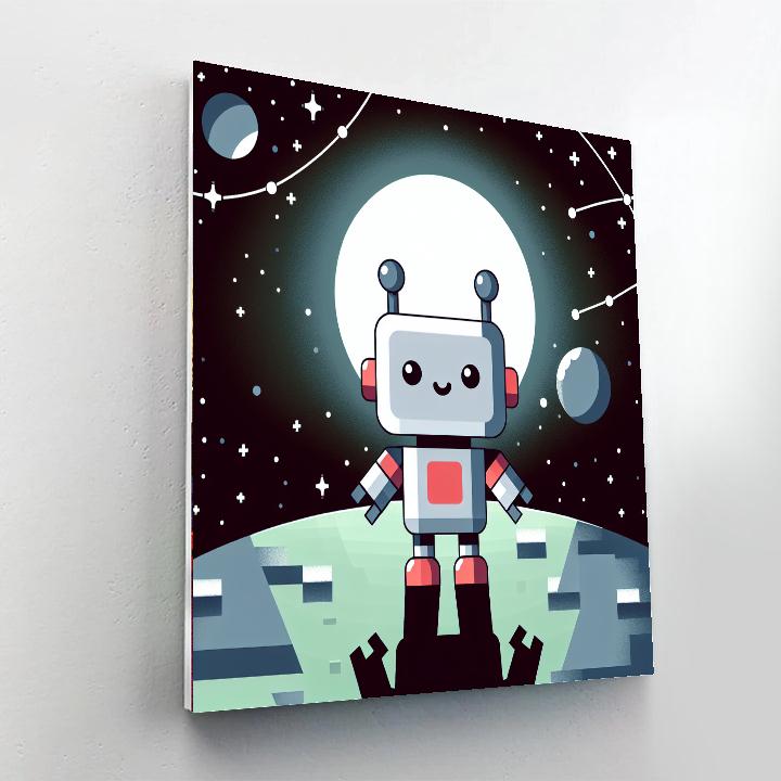 Galactic Robot Discovery Painting By Numbers Kit