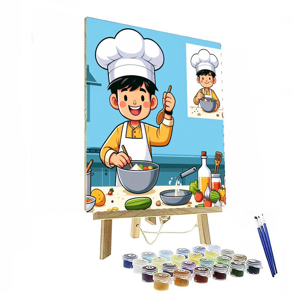 Curious Chef Paint By Numbers Art