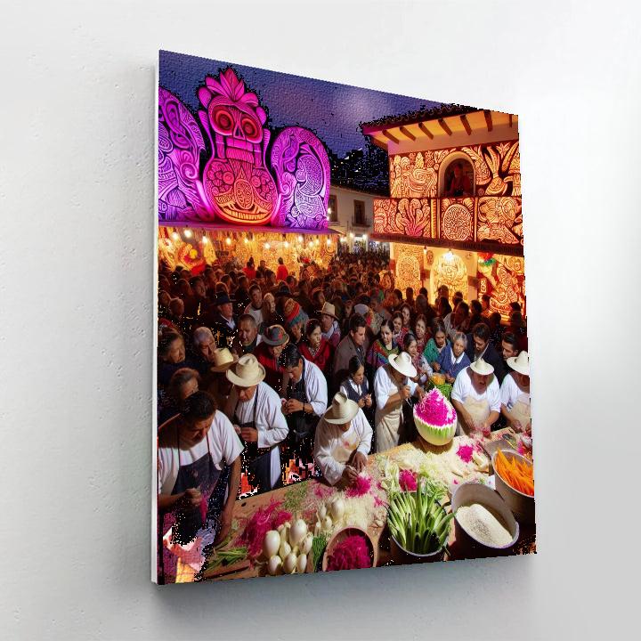 Noche De Los Rábanos (night Of The Radishes) Painting Number Kit