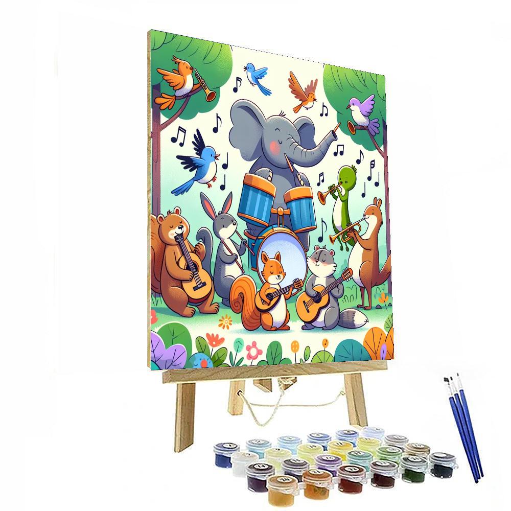 Charming Animal Concert Numbered Painting Kits