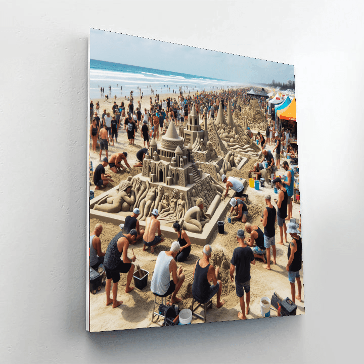 Sandfest - Usa Number Painting