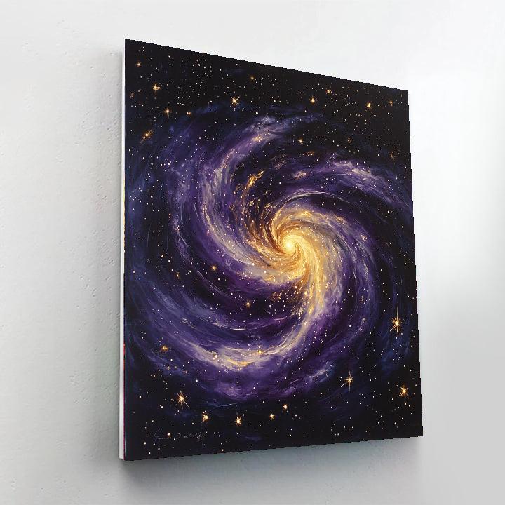 Michelangelo Inspired Cosmic Equilibrium  Paint By Color