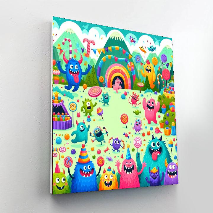 Giggle Monster Friends Numbered Painting Kits