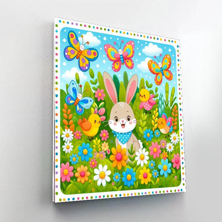 Cute Animal Garden Paint By Numbers