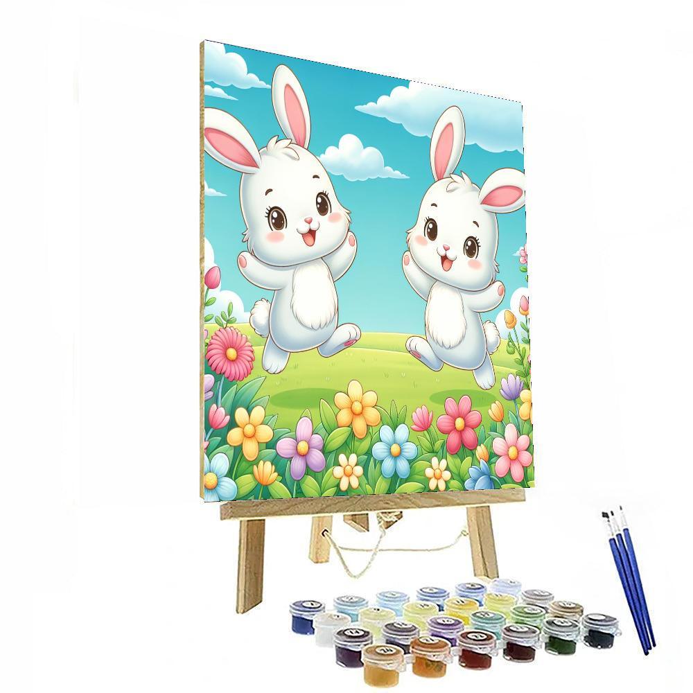 Bouncing Bunny Adventures Paint By Numbers