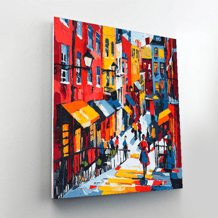 Henri Matisse Inspired Energizing City Life  Paint By Numbers Kits