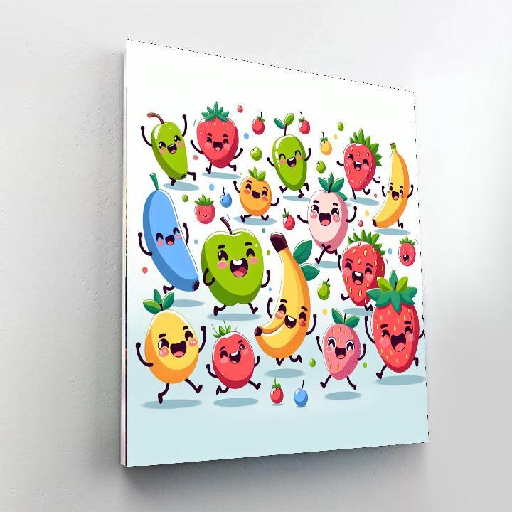 Funky Fruit Adventure Paint By Numbers Kits