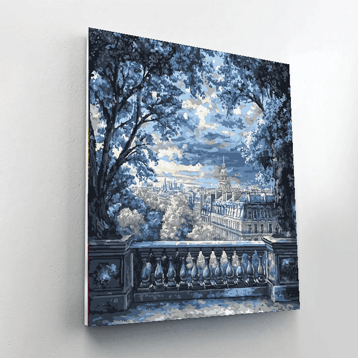 Gustave Caillebotte Inspired Romantic Parisian Rooftops  Paint By Color