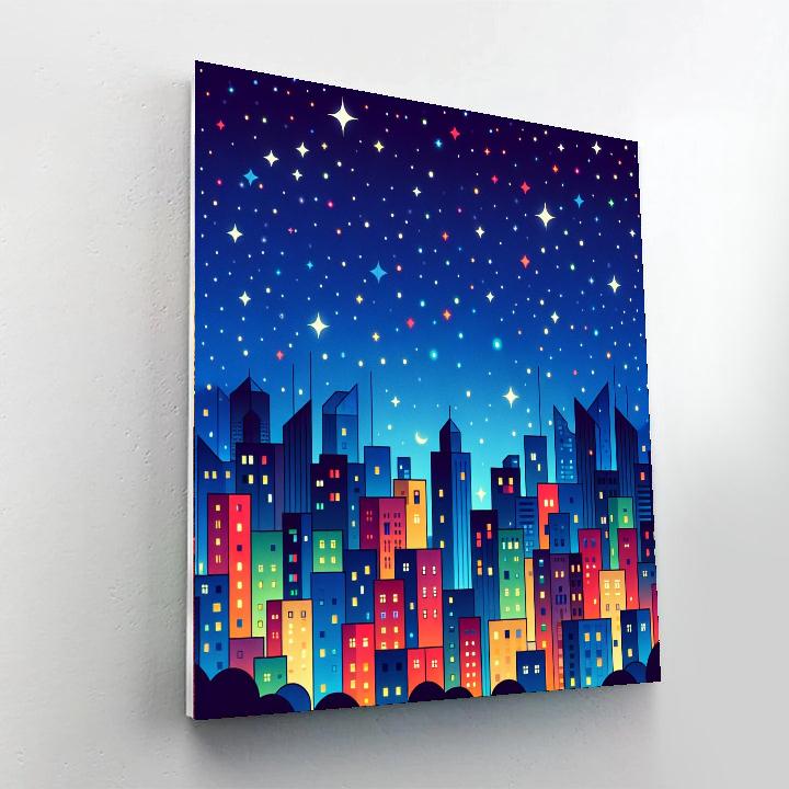 Starry Night Skylines Painting By Numbers Kit