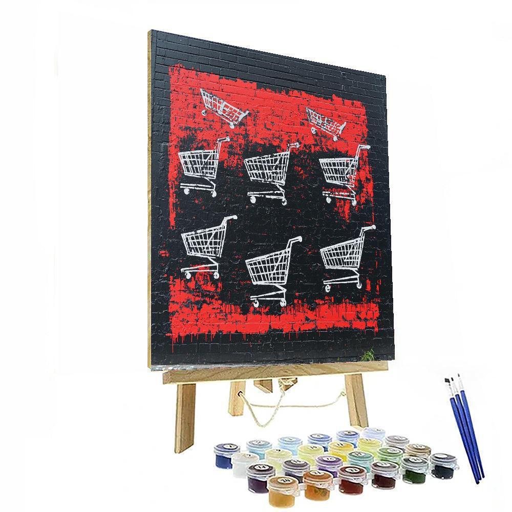 Banksy Inspired Consumer's Illusion  DIY Paint By Numbers