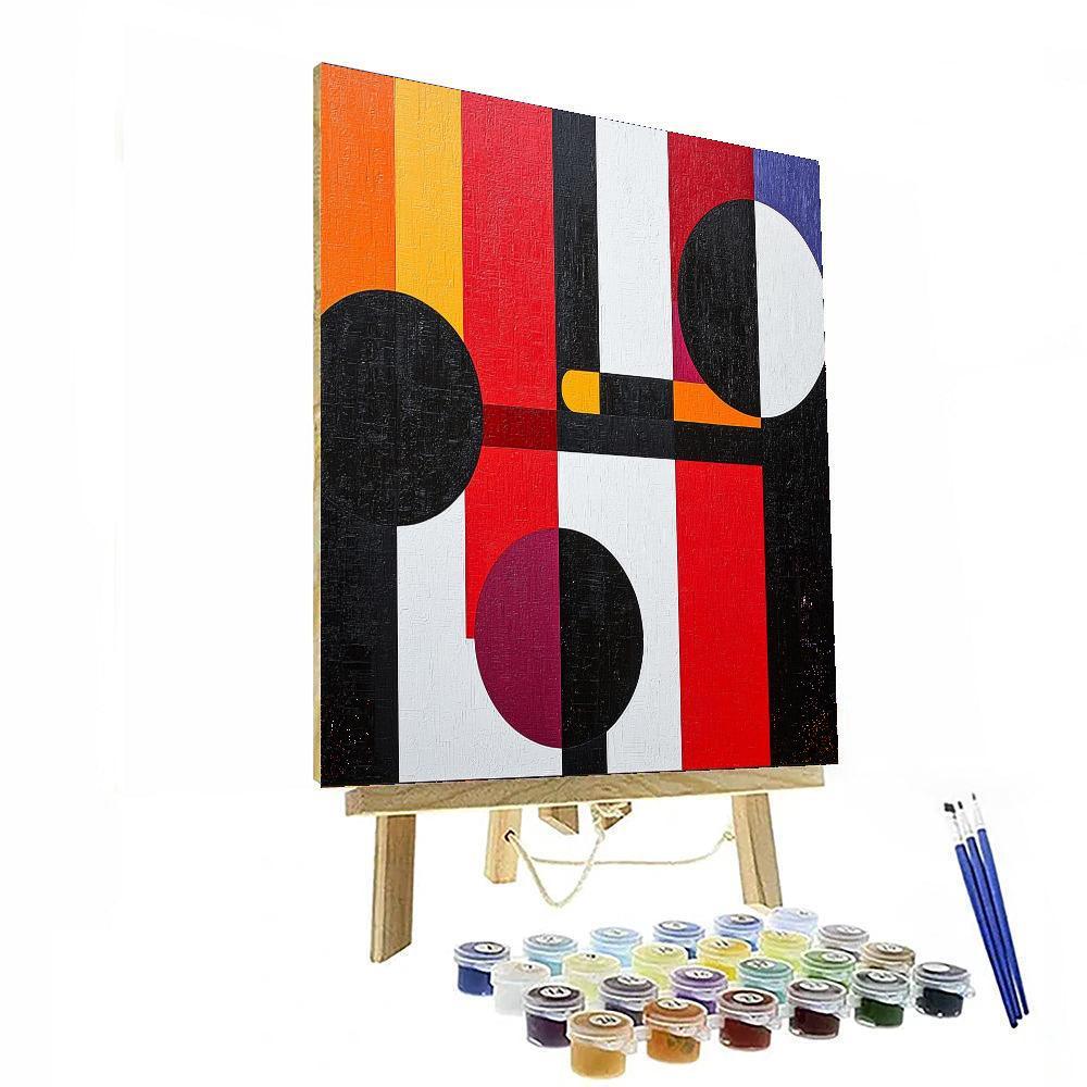 Kazimir Malevich Inspired Geometry Of Serenity  Number Painting