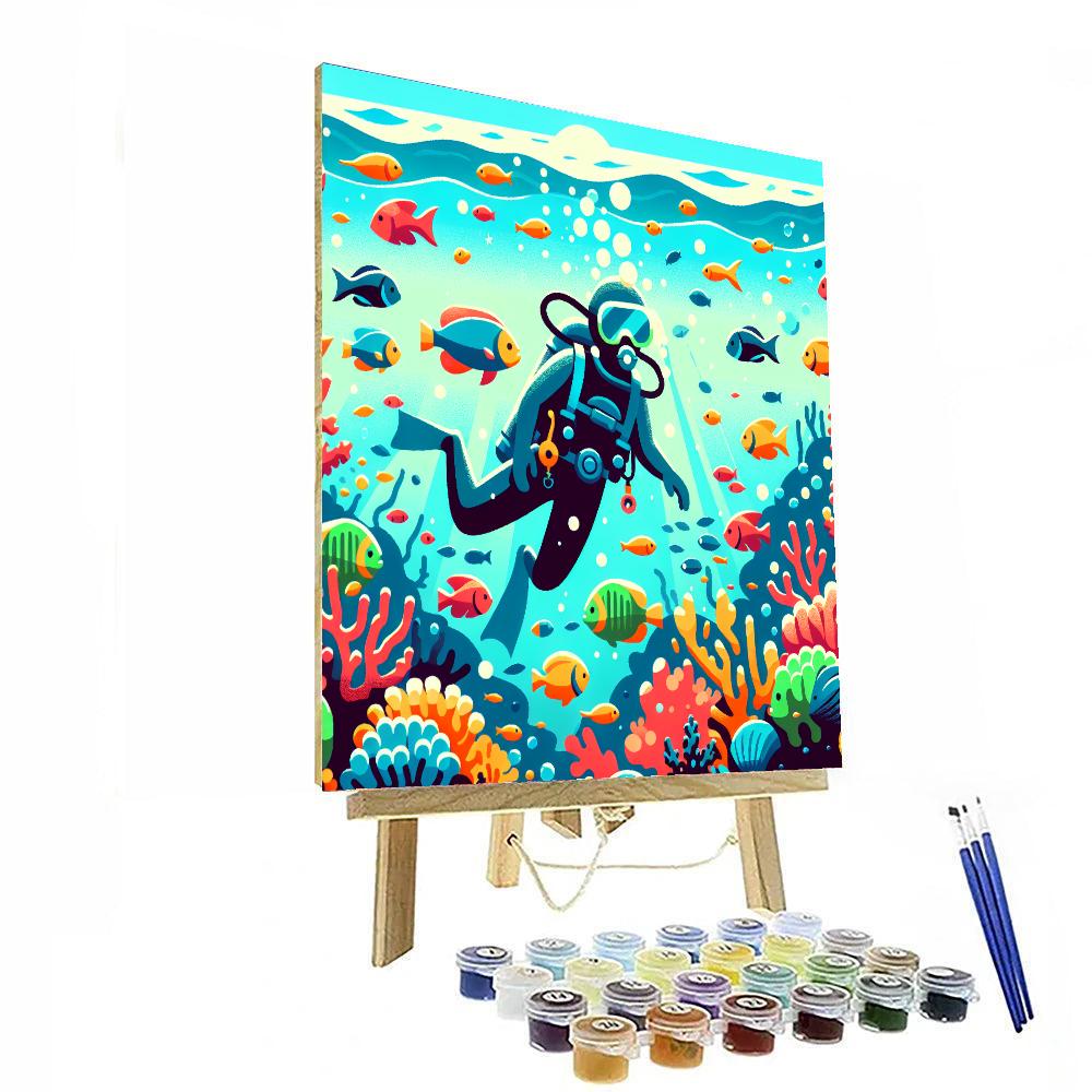 Undersea Adventure Awaits Painting By Numbers Kit