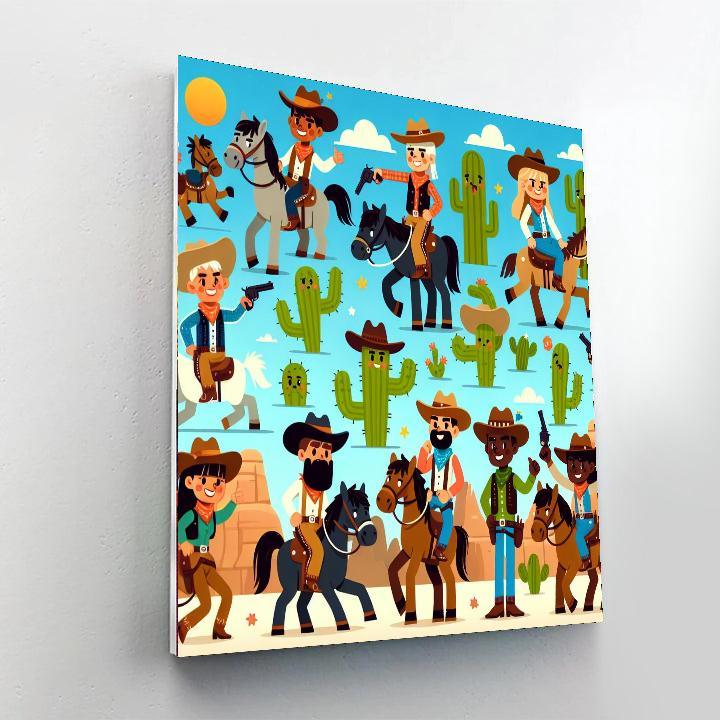 Exciting Wild West Adventure Paint By Number