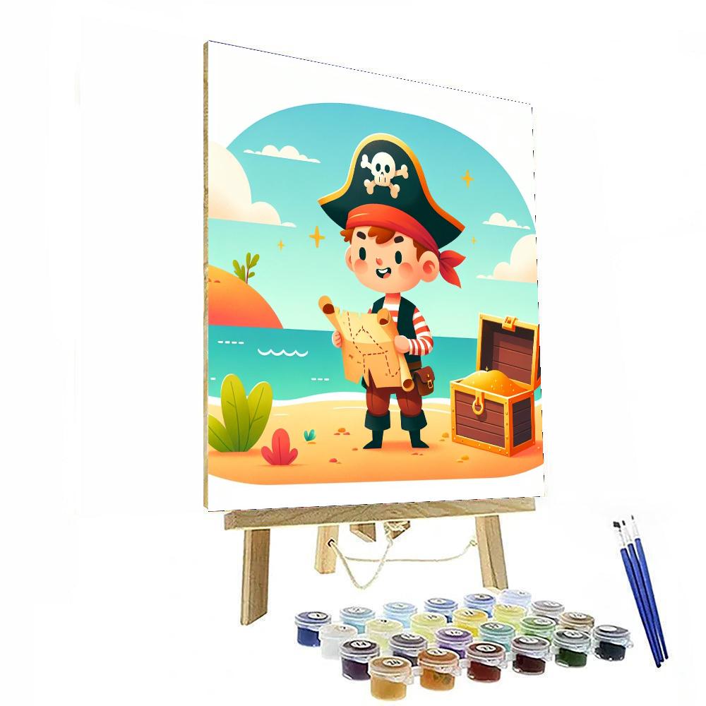 Pirate's Seaside Treasure Hunt Numbered Painting Kits