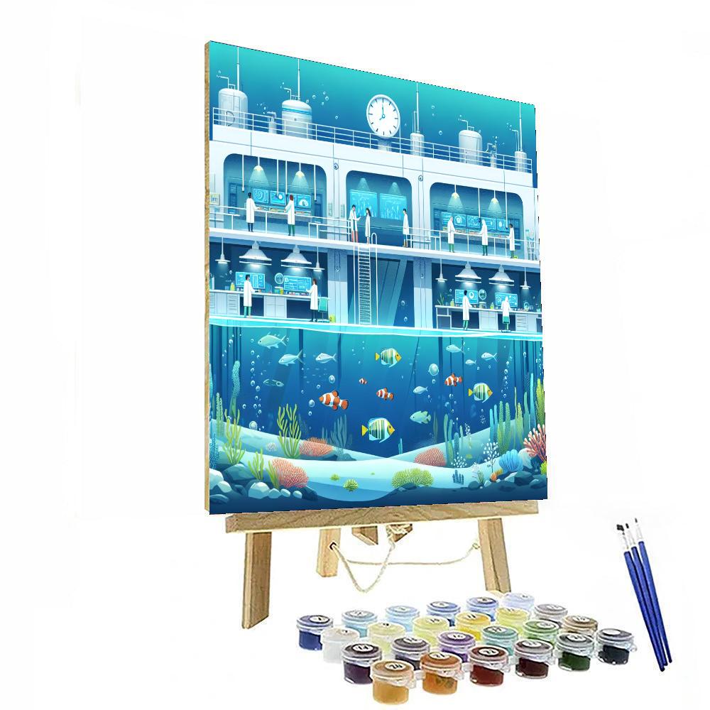 Oceanic Research Station Paint By Number