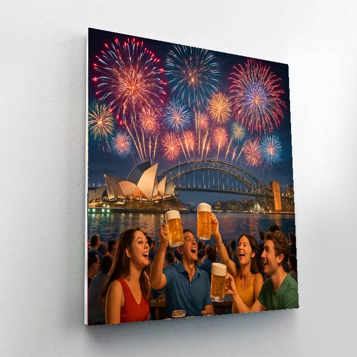 New Year's Eve Celebration - Sydney Paint By Numbers Kits