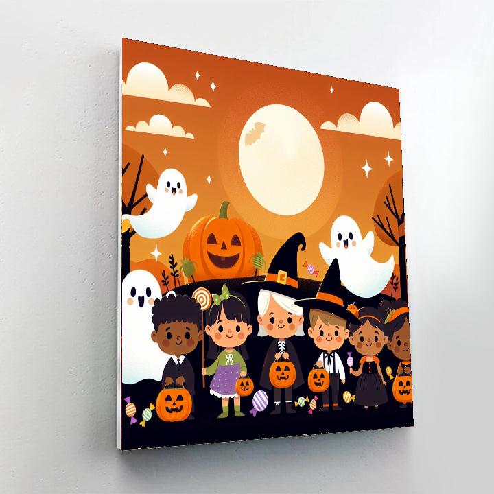Happy Halloween Adventure Painting By Numbers Kit